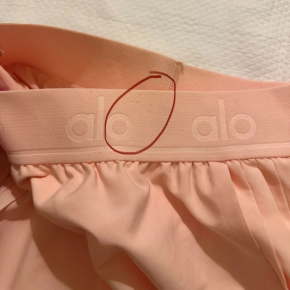 Alo Yoga Aces Tennis Skirt - Light Coral (Peach) Small